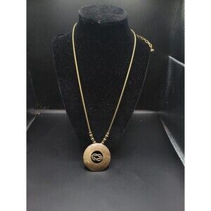 BAER SF Artisan Circle Bronze Gold tone Necklace